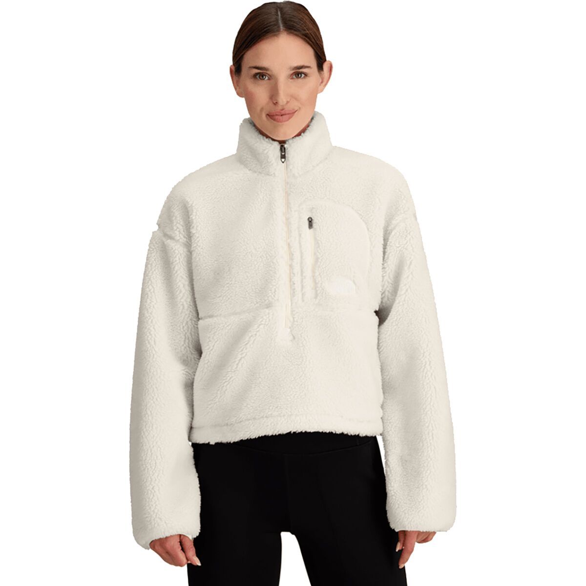 Image of The North Face Extreme Pile 2 1/2-Zip Pullover Jacket - Women's White Dune, S