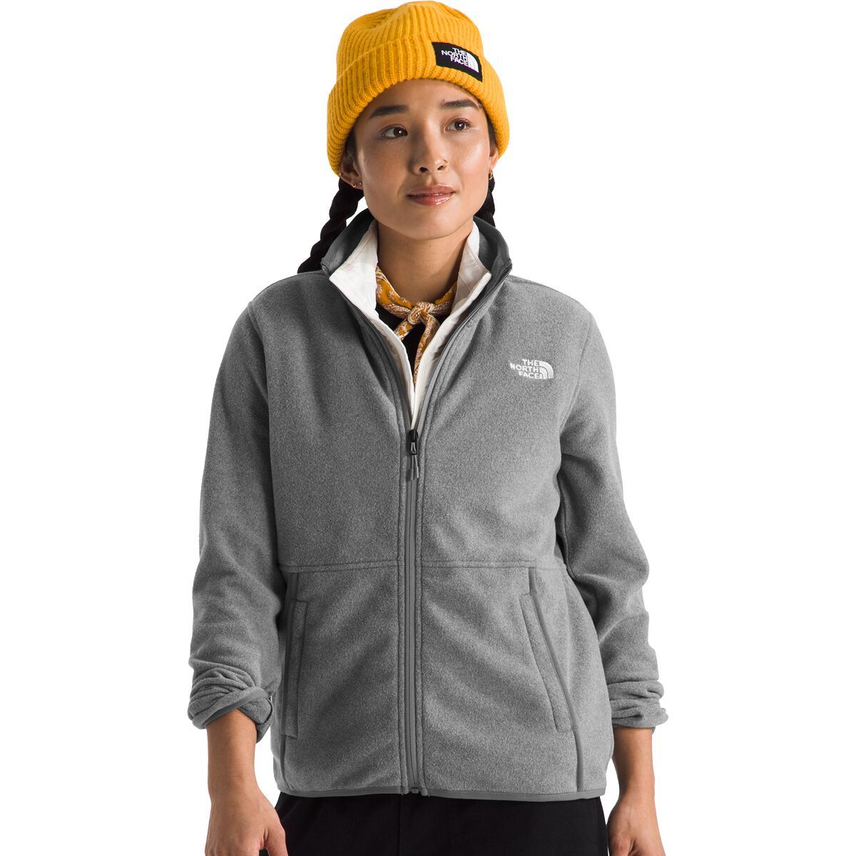 Image of The North Face Glacier Fleece Jacket - Women's TNF Medium Grey Heather, S
