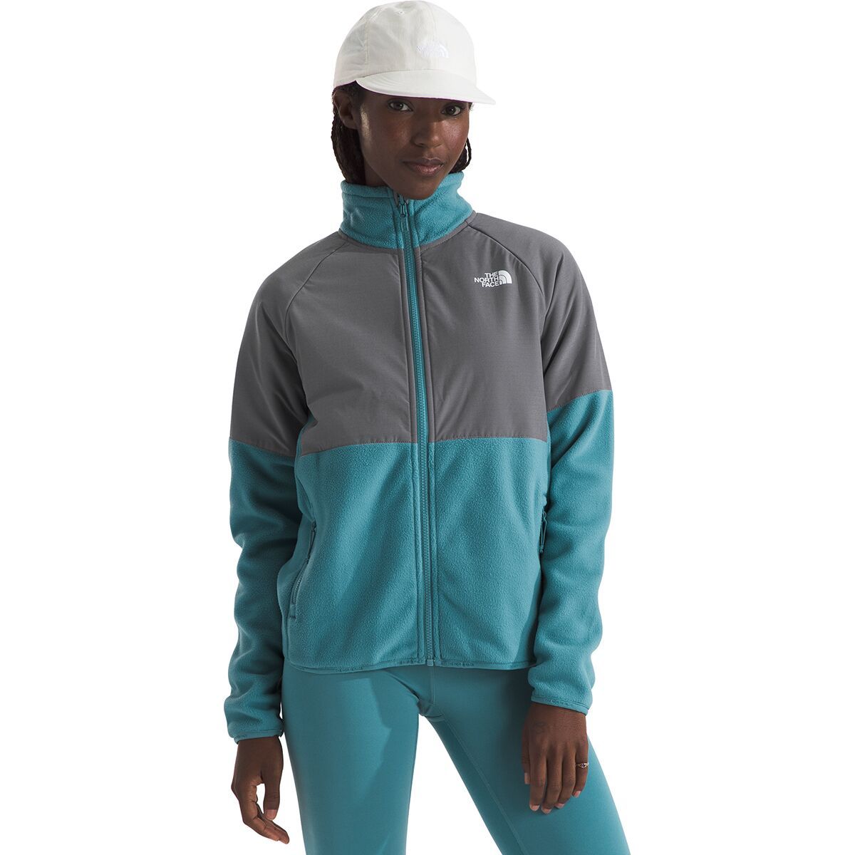 The North Face Glacier Heavyweight Full-Zip Jacket - Women's Algae Blue/Smoked Pearl, XS