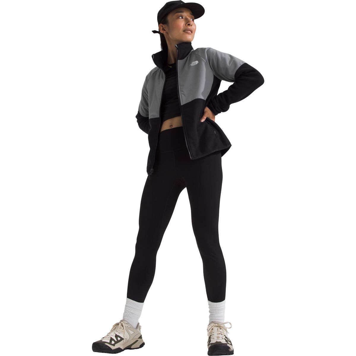 The North Face Glacier Heavyweight Full-Zip Jacket - Women's TNF Black/Smoked Pearl, XS