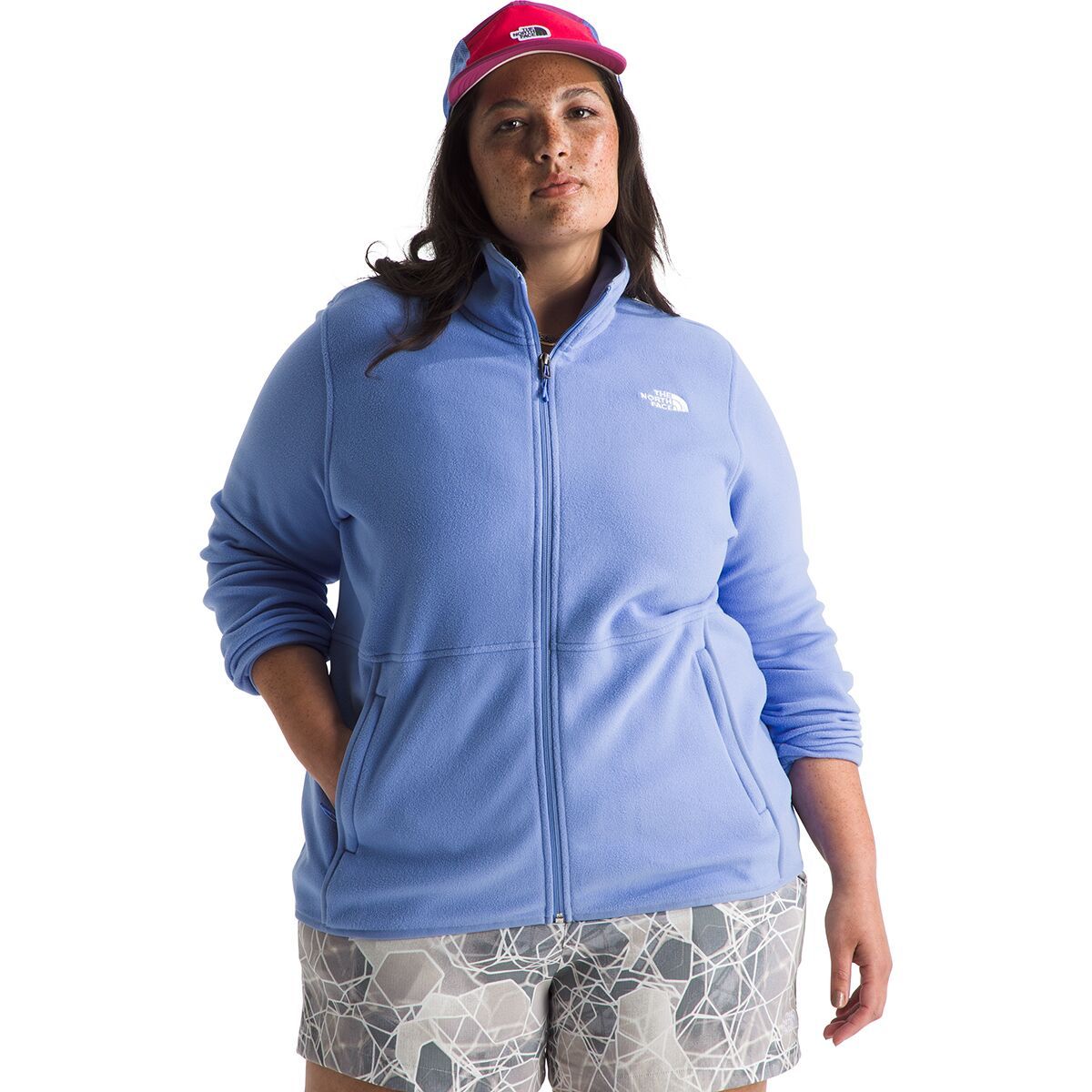 The North Face Glacier Plus Fleece Jacket - Women's Virtual Blue, 1X
