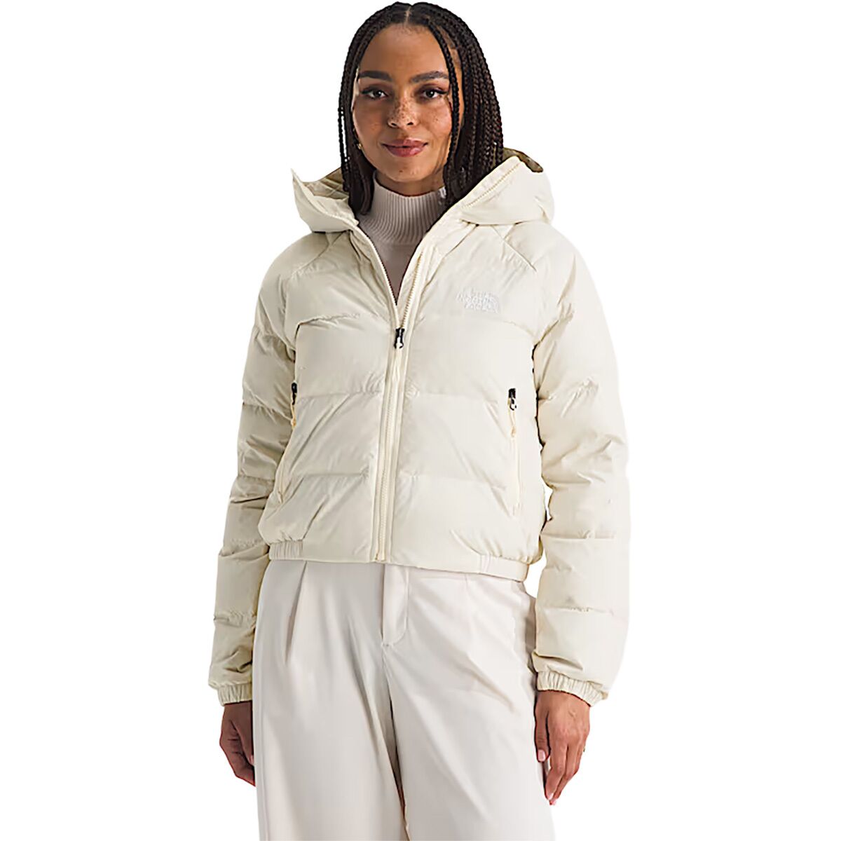 Image of The North Face Hydrenalite Hooded Down Jacket - Women's White Dune, S