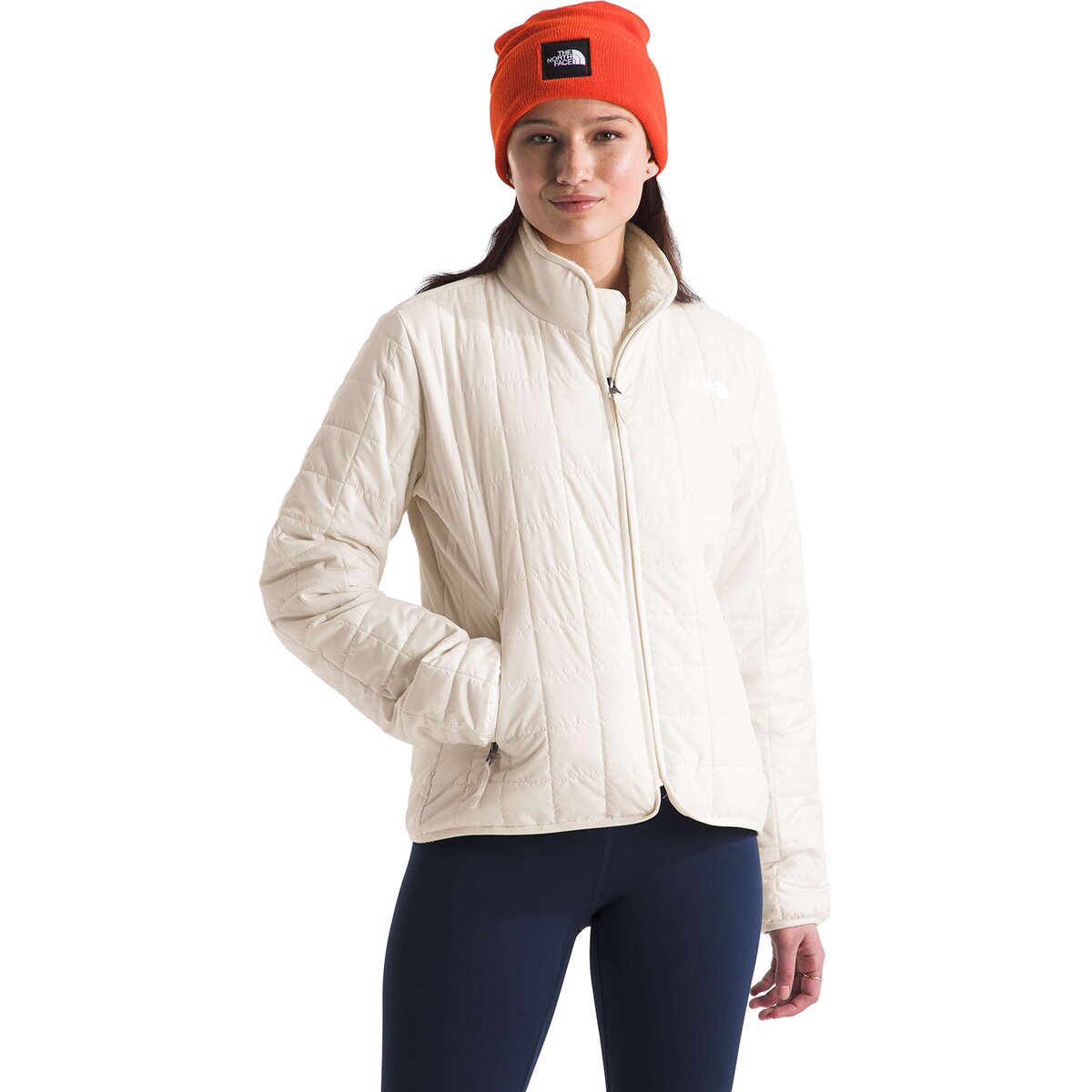 Image of The North Face Junction Insulated Full-Zip Jacket - Women's White Dune, XXL