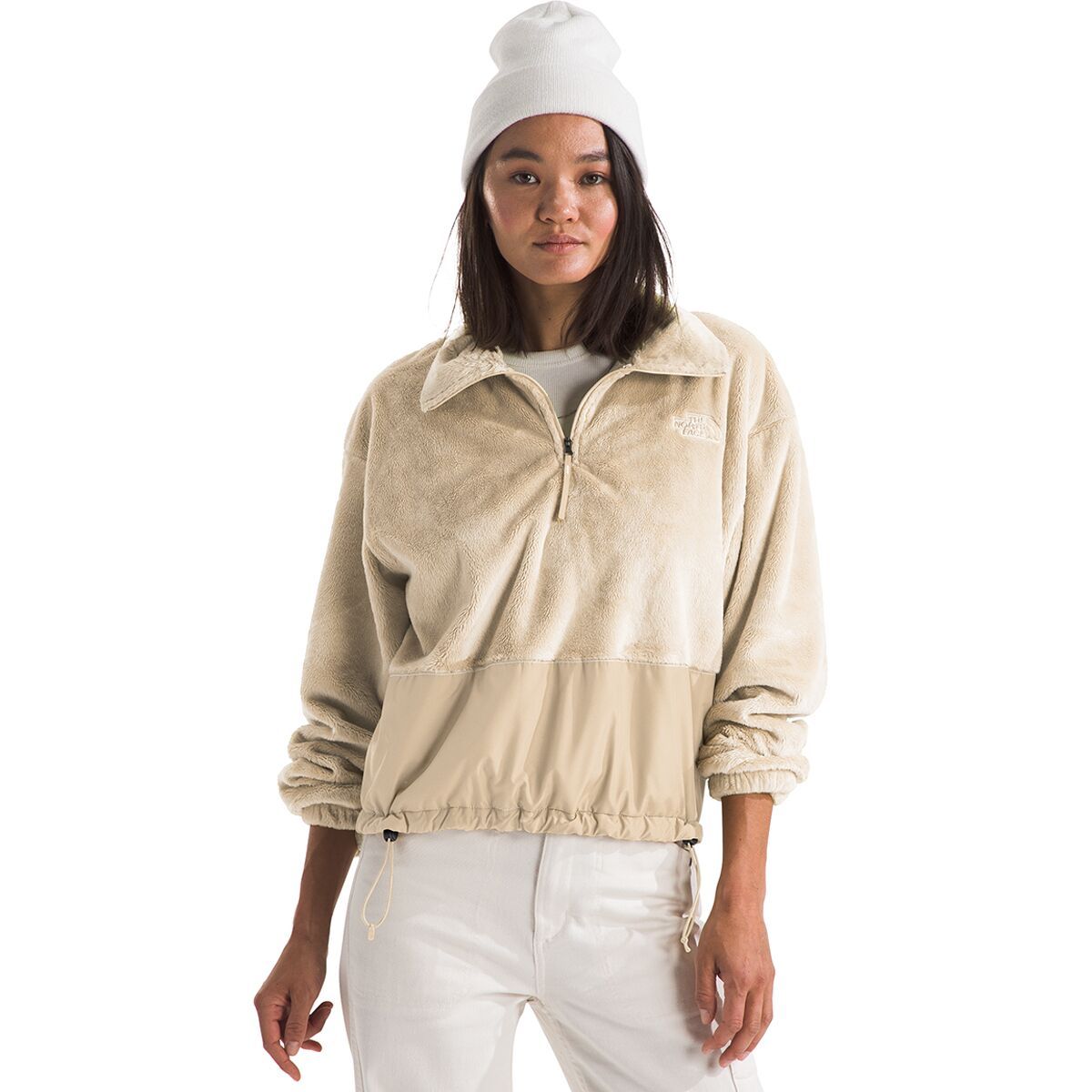 The North Face The North Face Novelty Osito 1/4-Zip Jacket - Women's White Dune, S
