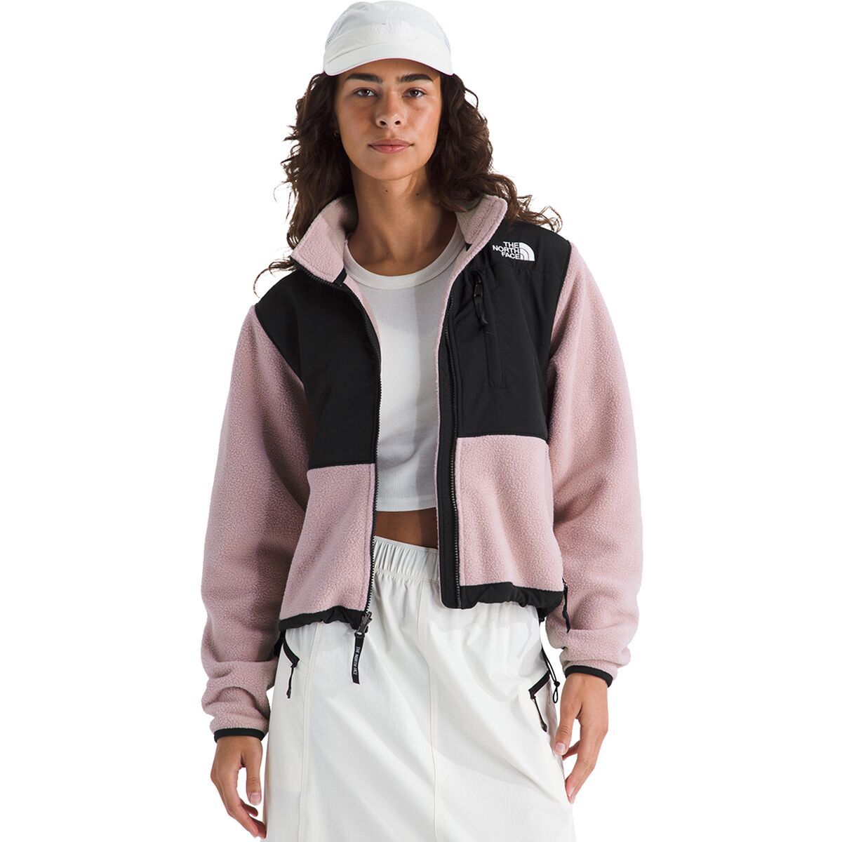 Image of The North Face Retro Denali Jacket - Women's Metal Pink/TNF Black, XL