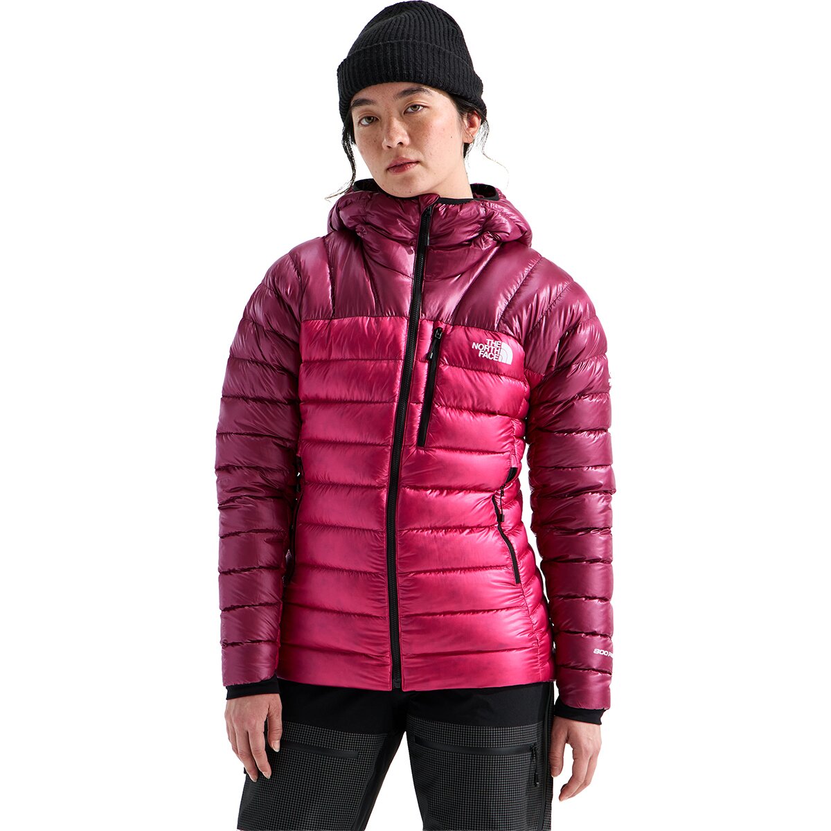 Image of The North Face Summit Breithorn Hooded Jacket - Women's Lali Guran/Burgundy Crush, M