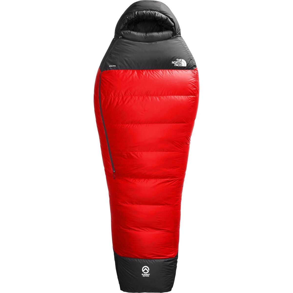 The North Face Inferno Sleeping Bag: -20F Down Fiery Red/TNF Black, Reg/Right Zip