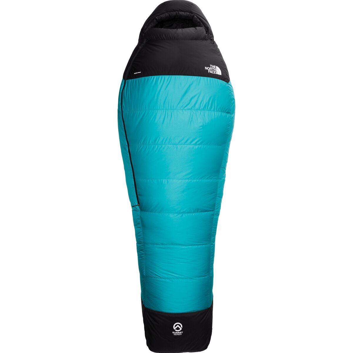 The North Face Inferno Sleeping Bag: 15F Down Enamel Blue/TNF Black, Reg/Right Zip