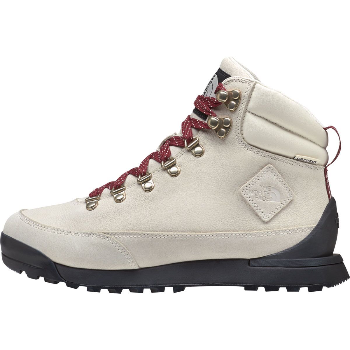 Image of The North Face Back-To-Berkeley IV Leather WP Boot - Women's White Dune/TNF Black, 8.5