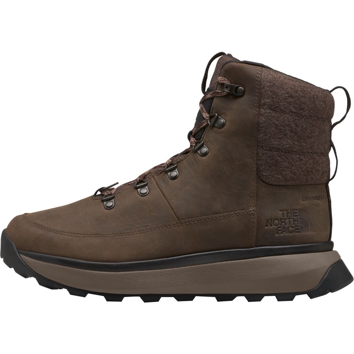Image of The North Face Bergen Leather WP Boot - Men's Demitasse Brown/TNF Black, 9.0