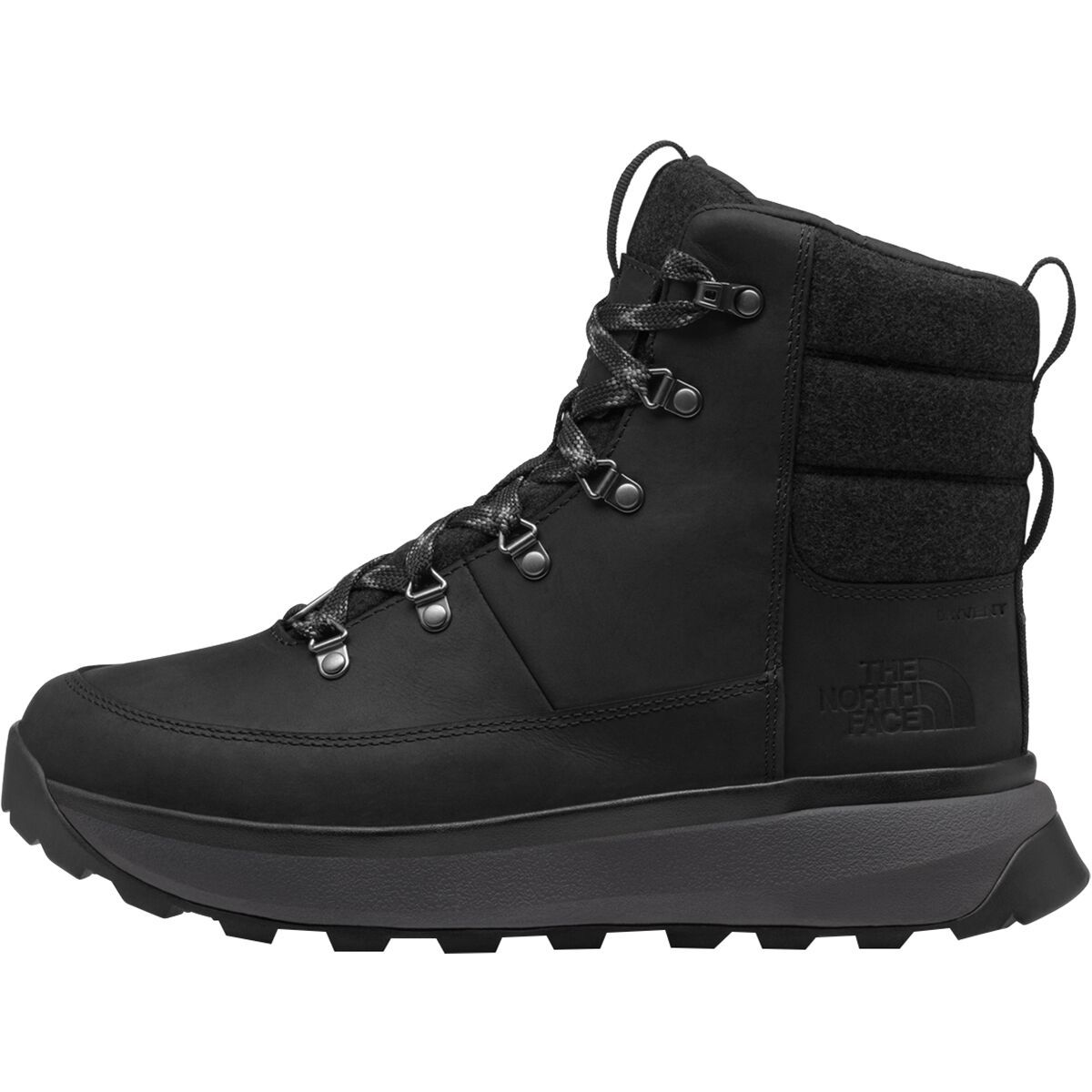 Image of The North Face Bergen Leather WP Boot - Men's TNF Black/TNF Black, 9.0