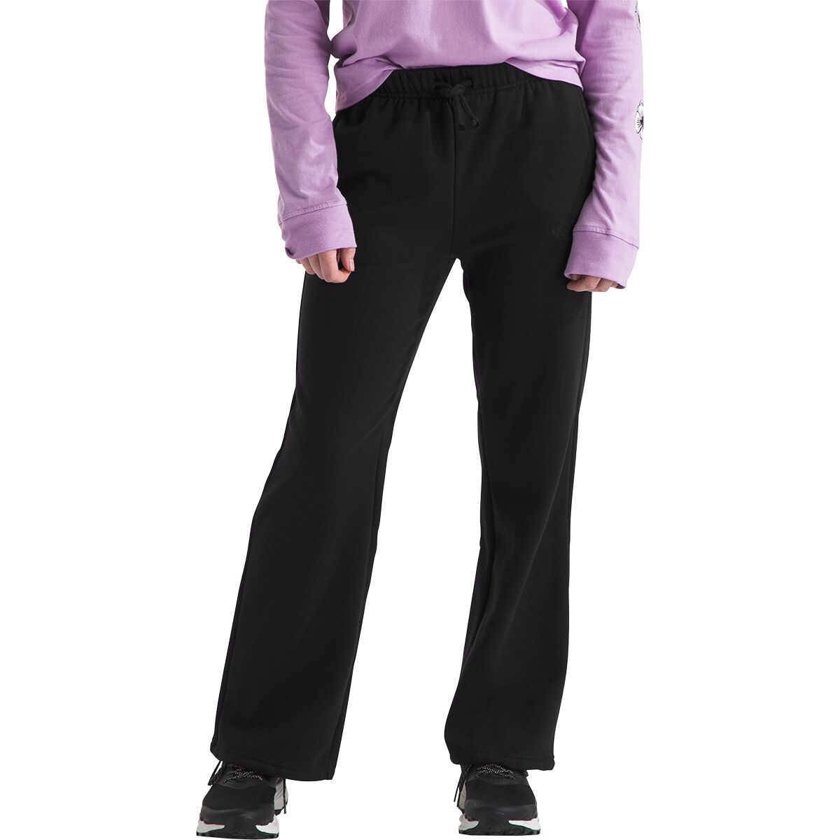 Image of The North Face Camp Fleece Wide Leg Pant - Girls' TNF Black, S