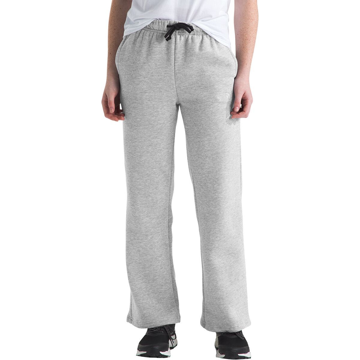 Image of The North Face Camp Fleece Wide Leg Pant - Girls' TNF Light Grey Heather, L