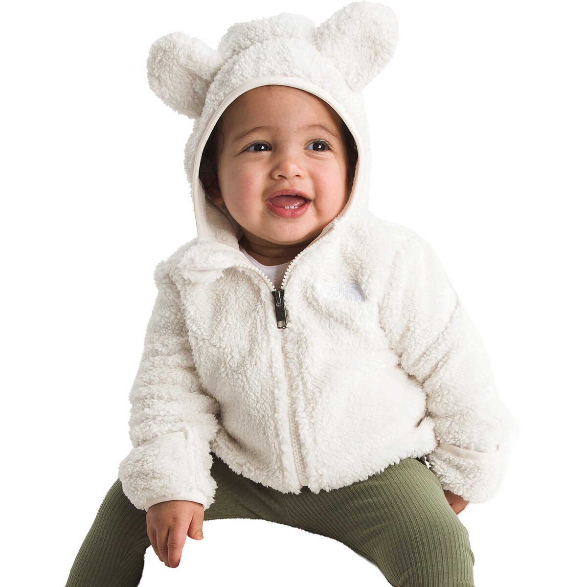 Image of The North Face Campshire Full-Zip Hoodie - Infants' White Dune, 12M