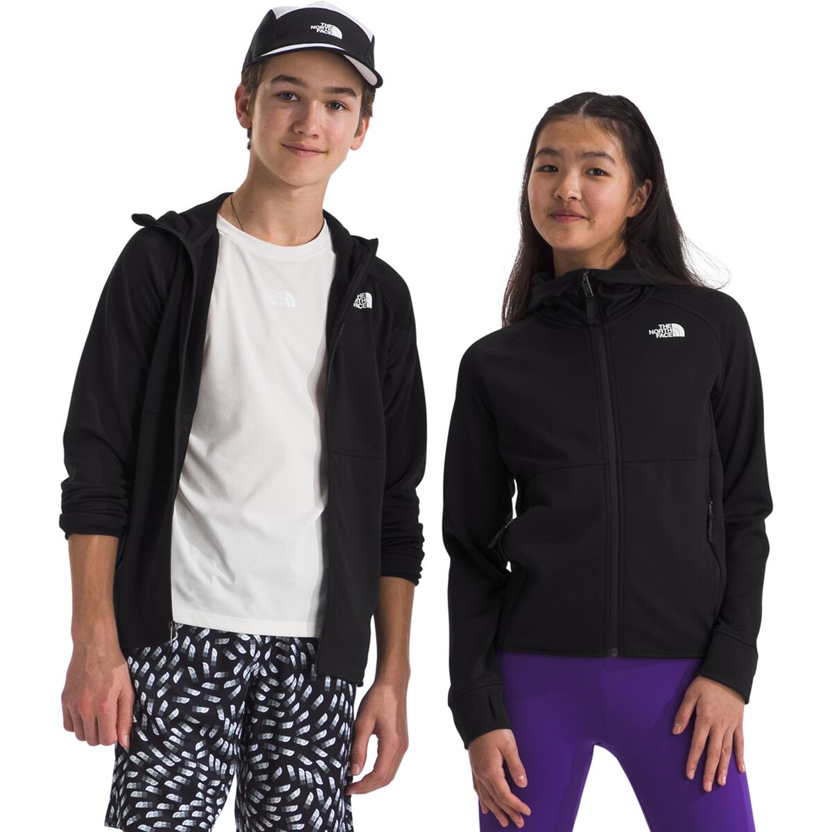 Image of The North Face Canyonlands Full-Zip Hoodie - Kids' TNF Black, XS