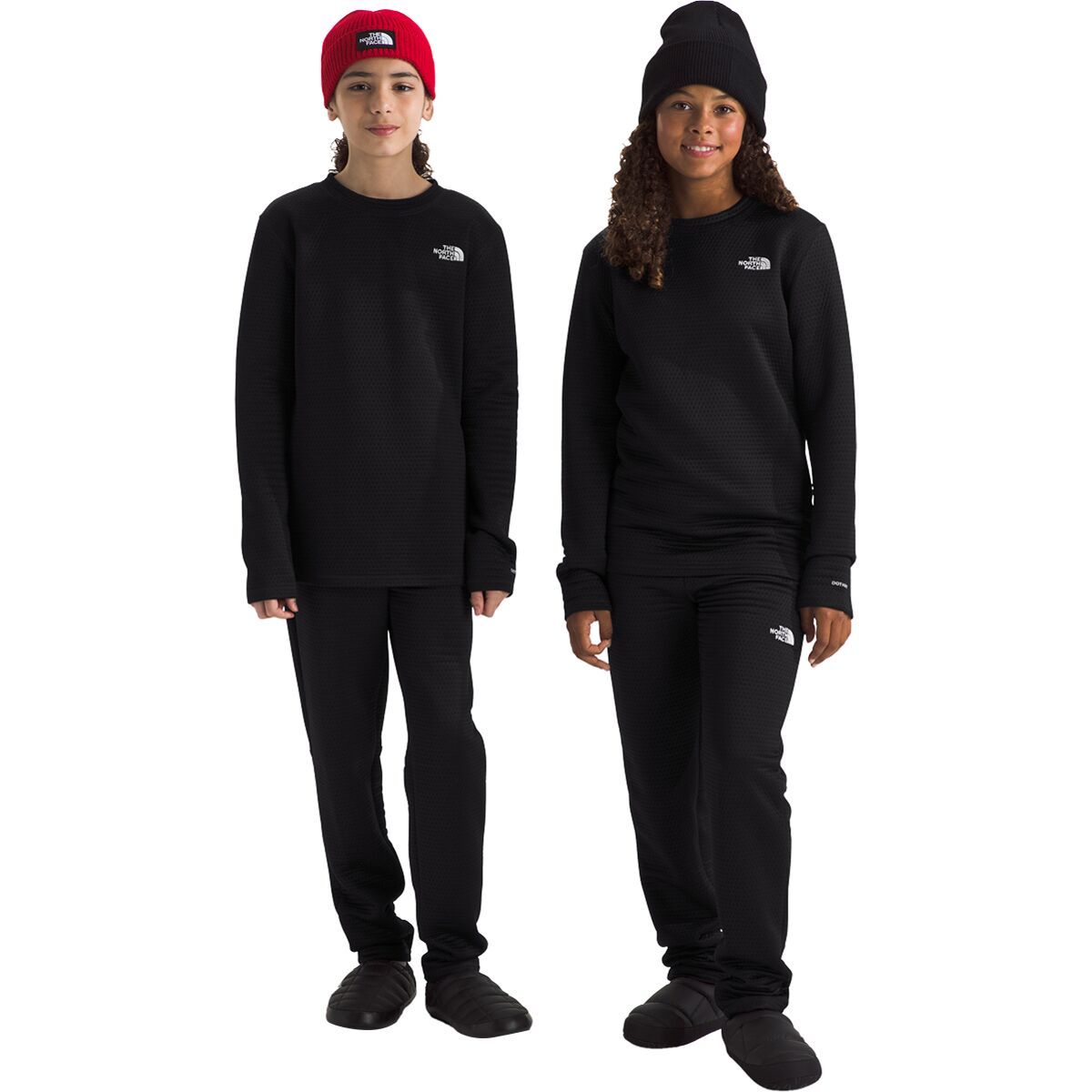 The North Face Dotknit Thermal Set - Kids' TNF Black, M