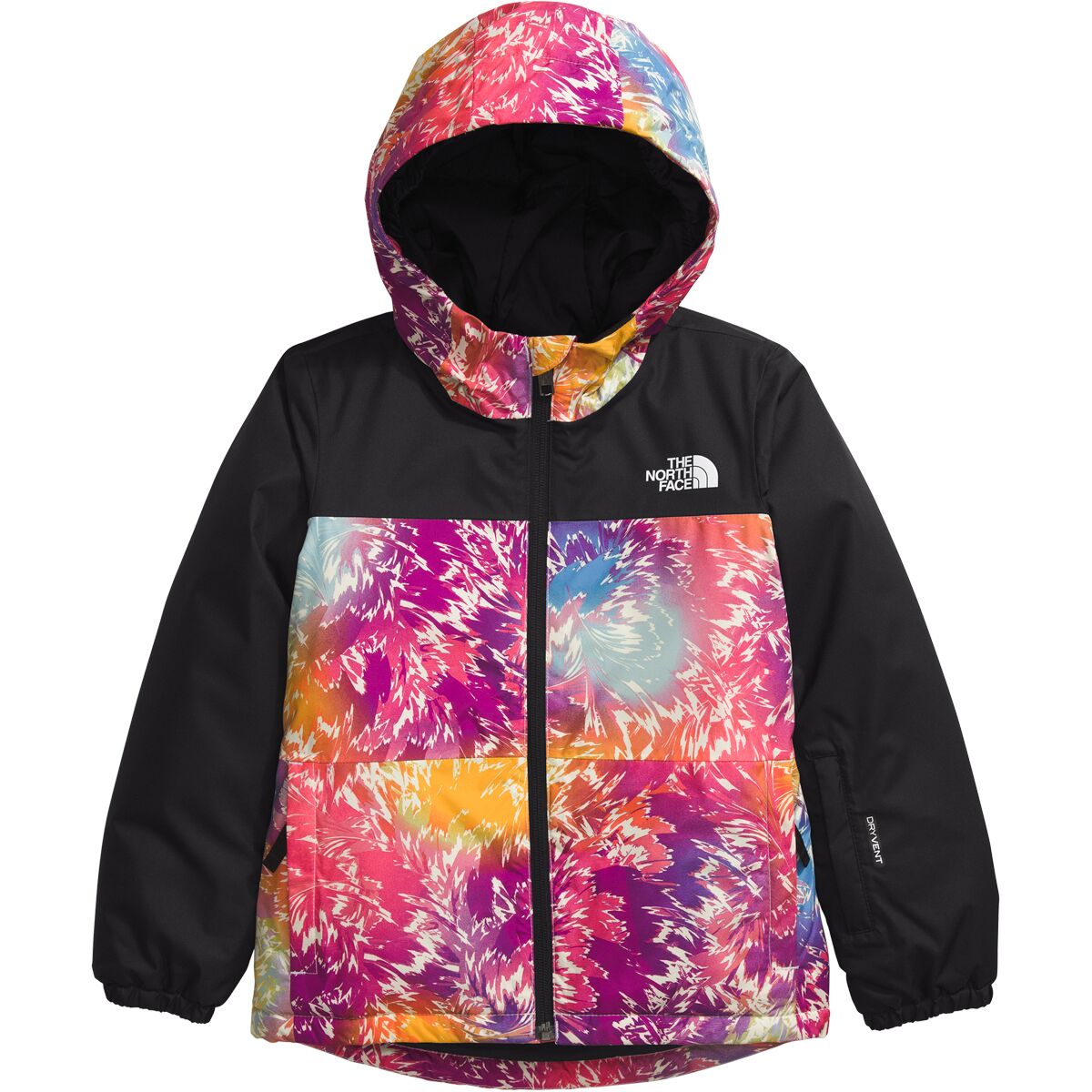 Image of The North Face Freedom Insulated Jacket - Toddlers' Radiant Poppy Blowing Wind Print, 2T