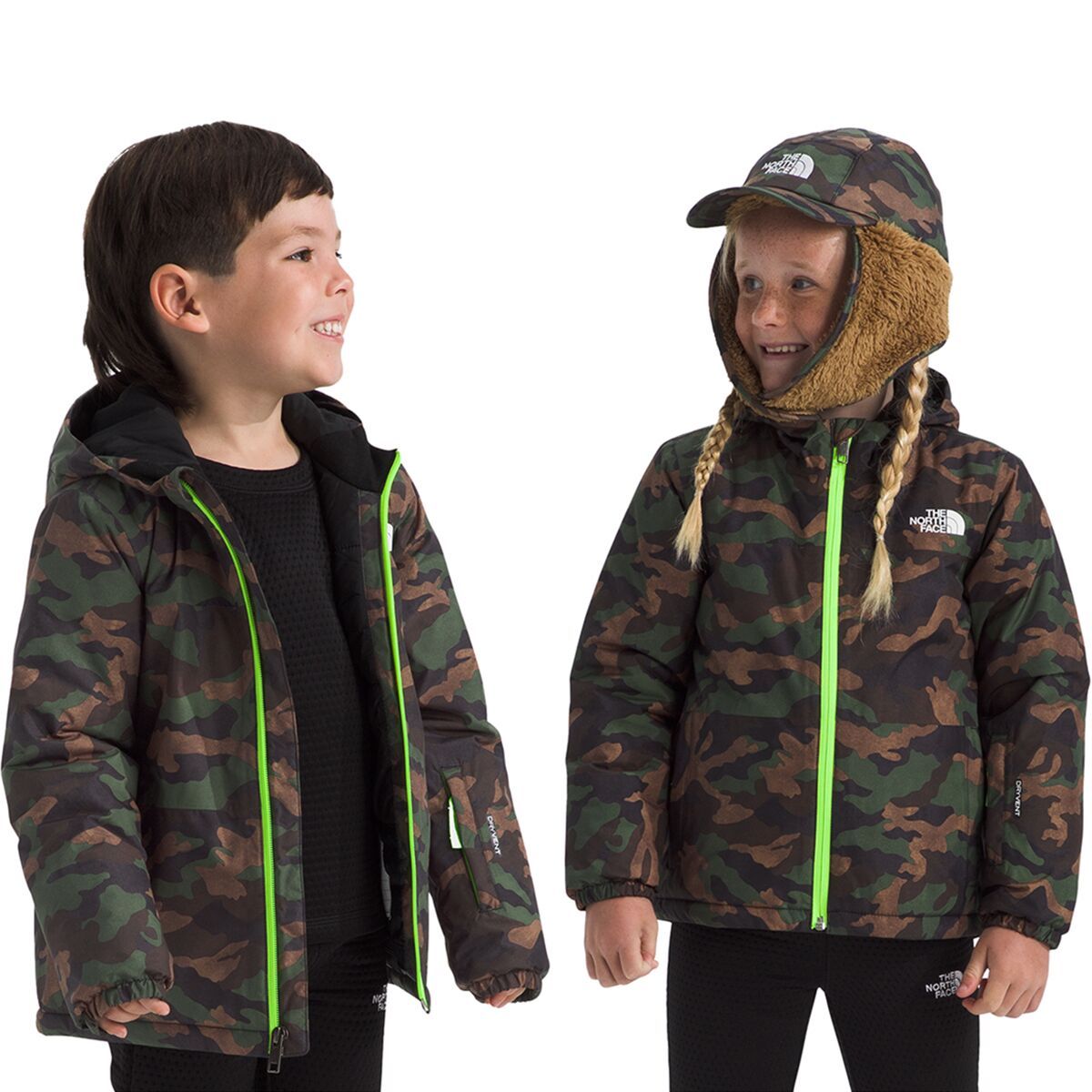 Image of The North Face Freedom Insulated Jacket - Toddlers' TNF Black TNF Camo Small Print, 3T