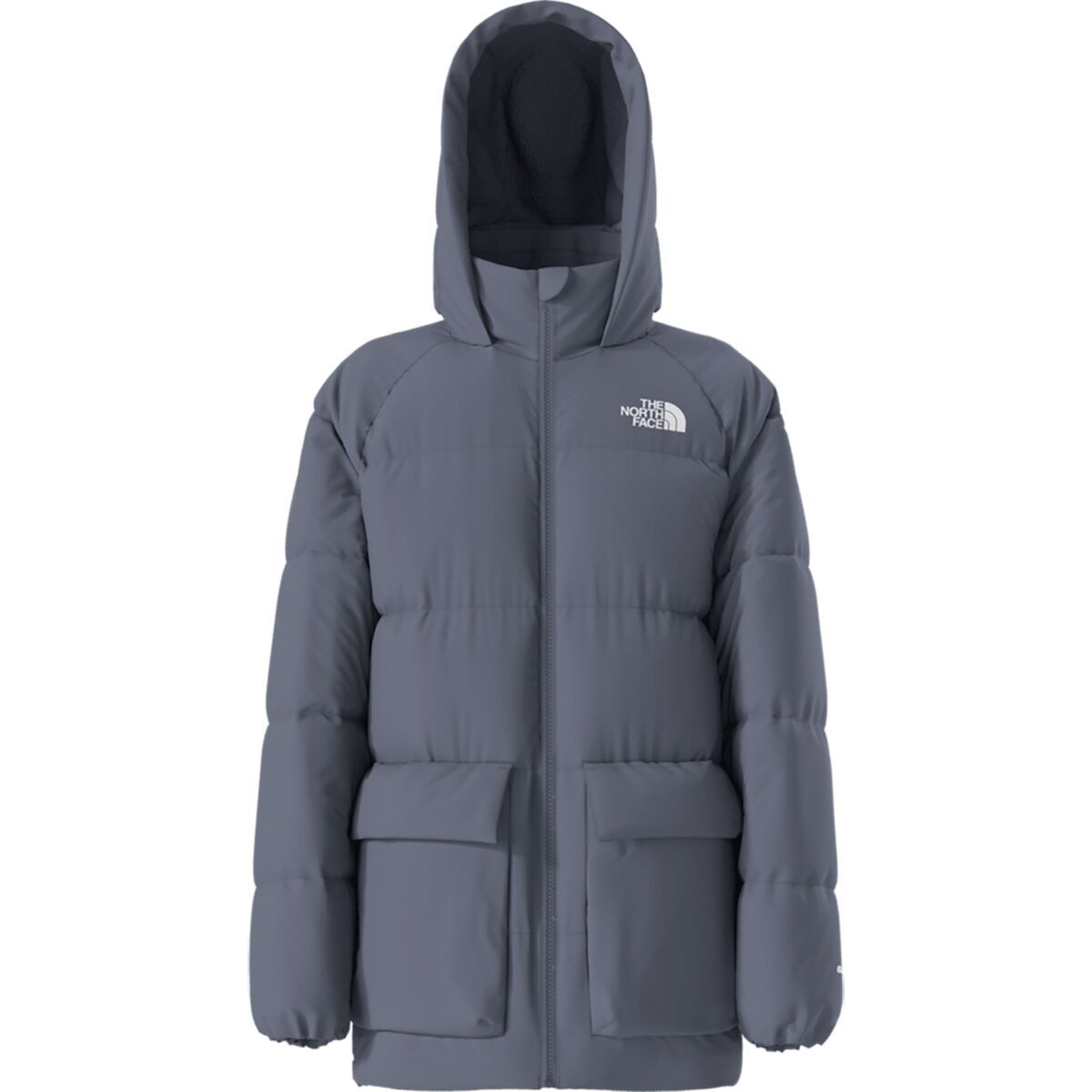 Image of The North Face North Down Fleece-Lined Short Parka - Kids' Twilight Galaxy, S