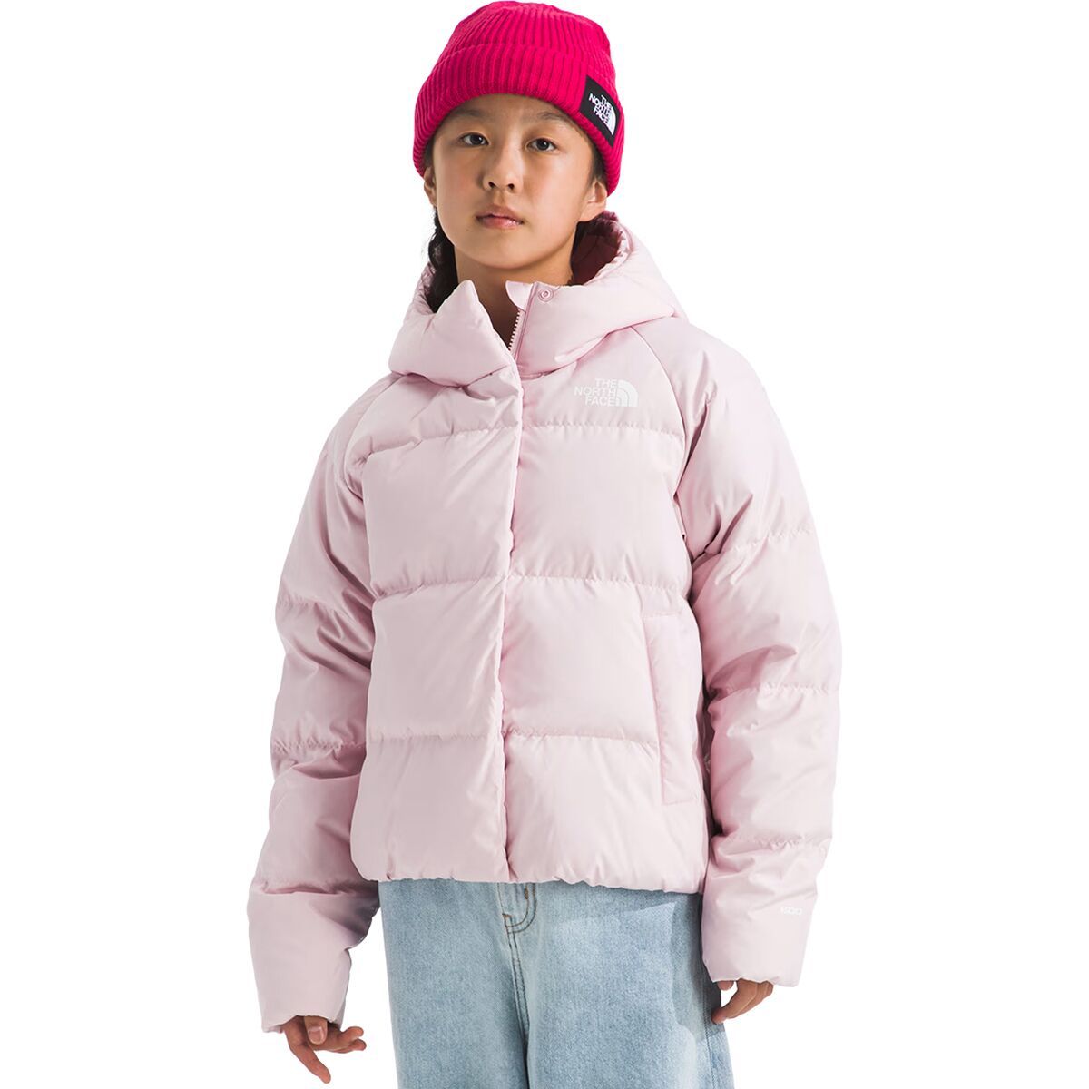 Image of The North Face North Down Hooded Jacket - Girls' Pale Blossom, XL