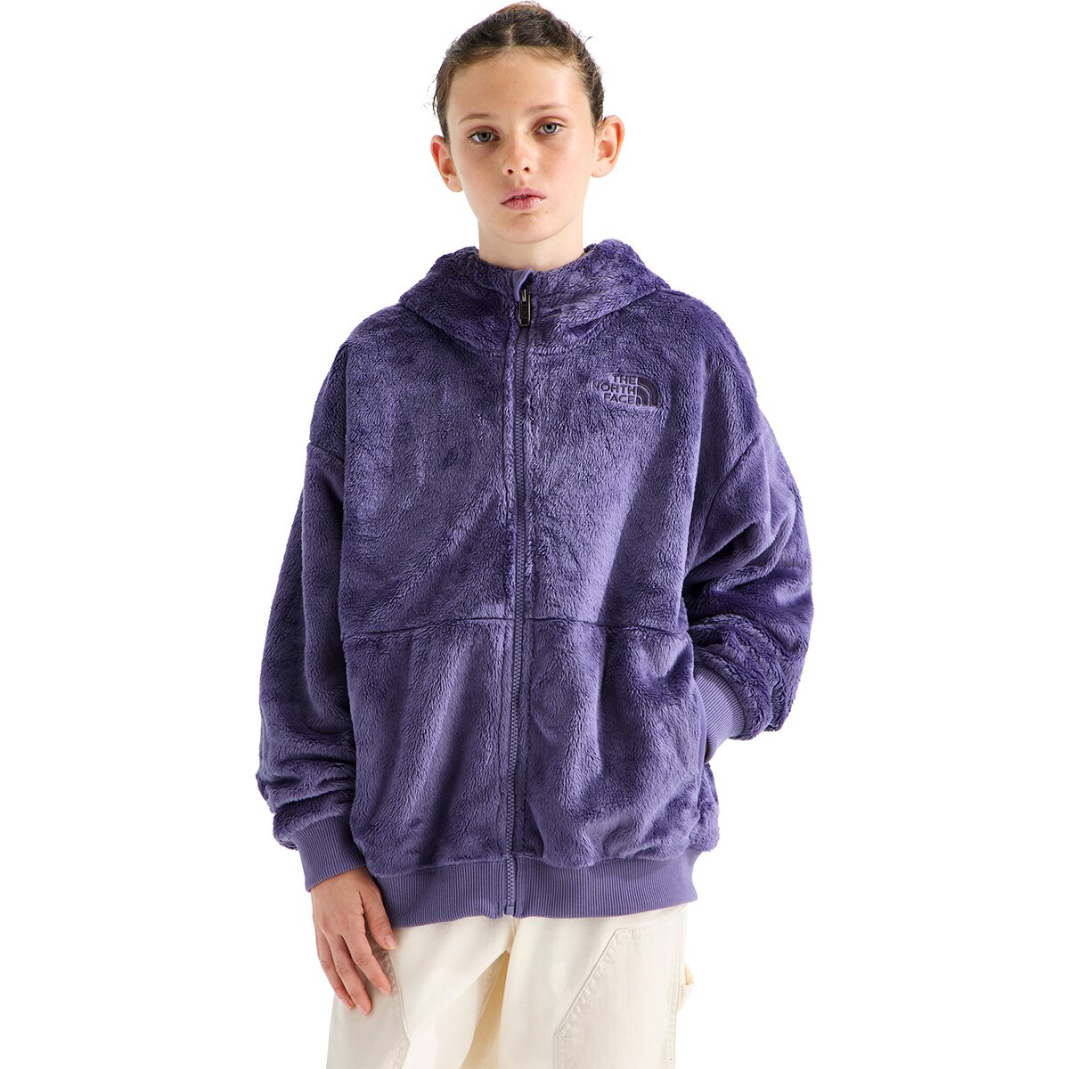 Image of The North Face Osito Full-Zip Hoodie - Girls' Grounded Plum, XXL