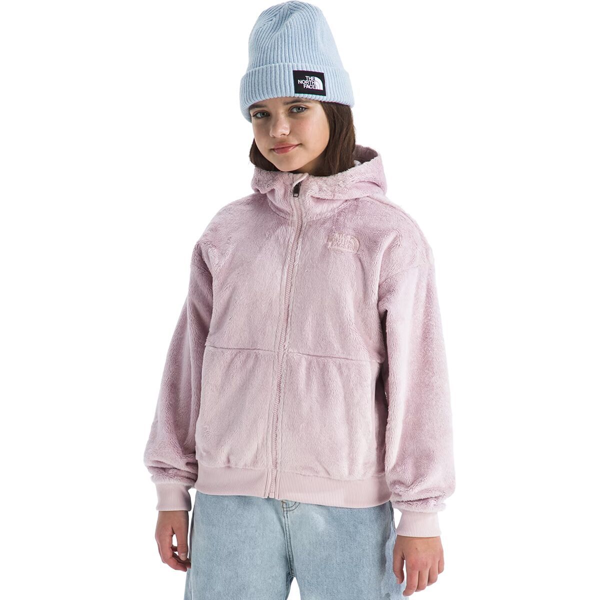 Image of The North Face Osito Full-Zip Hoodie - Girls' Pale Blossom, M