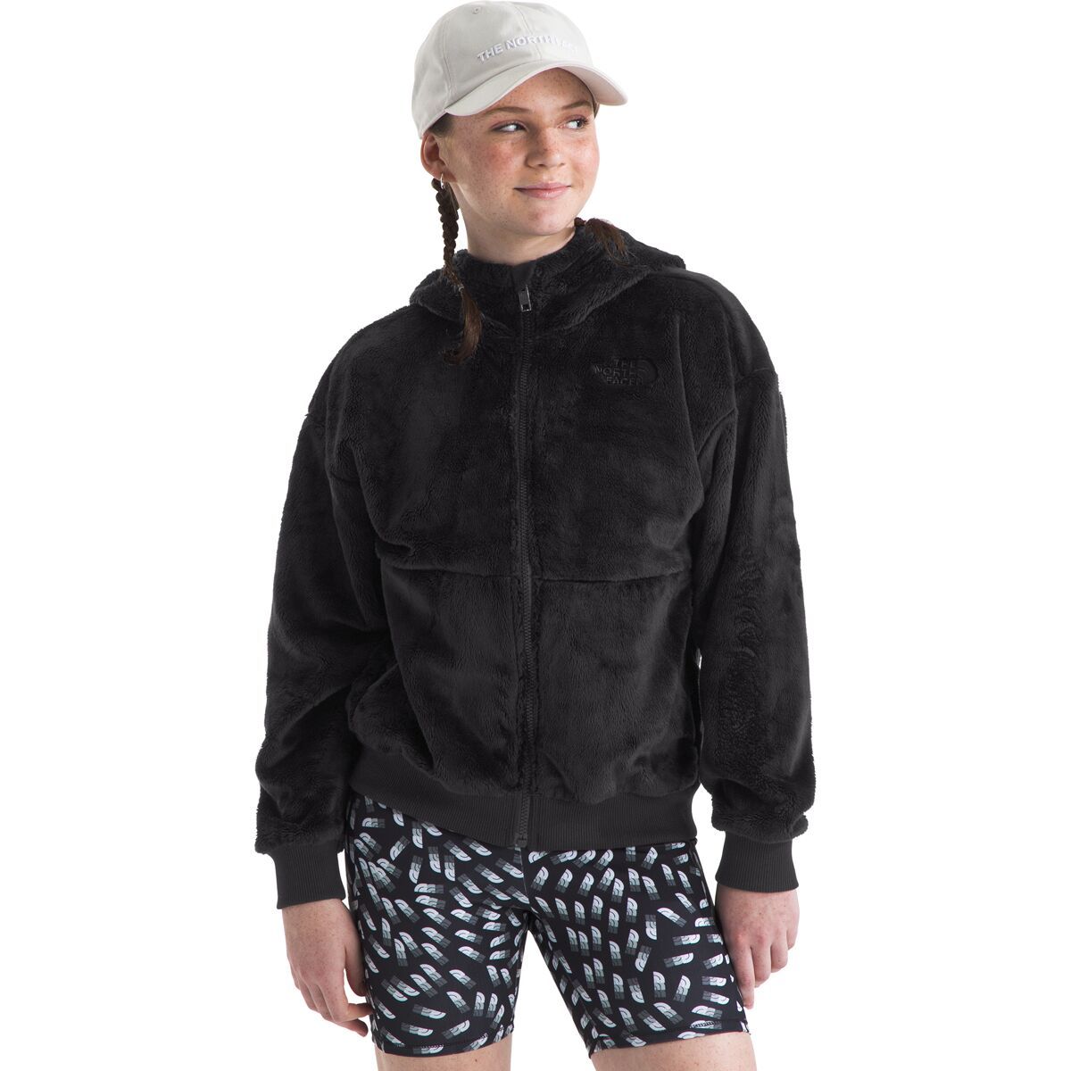 Image of The North Face Osito Full-Zip Hoodie - Girls' TNF Black, S