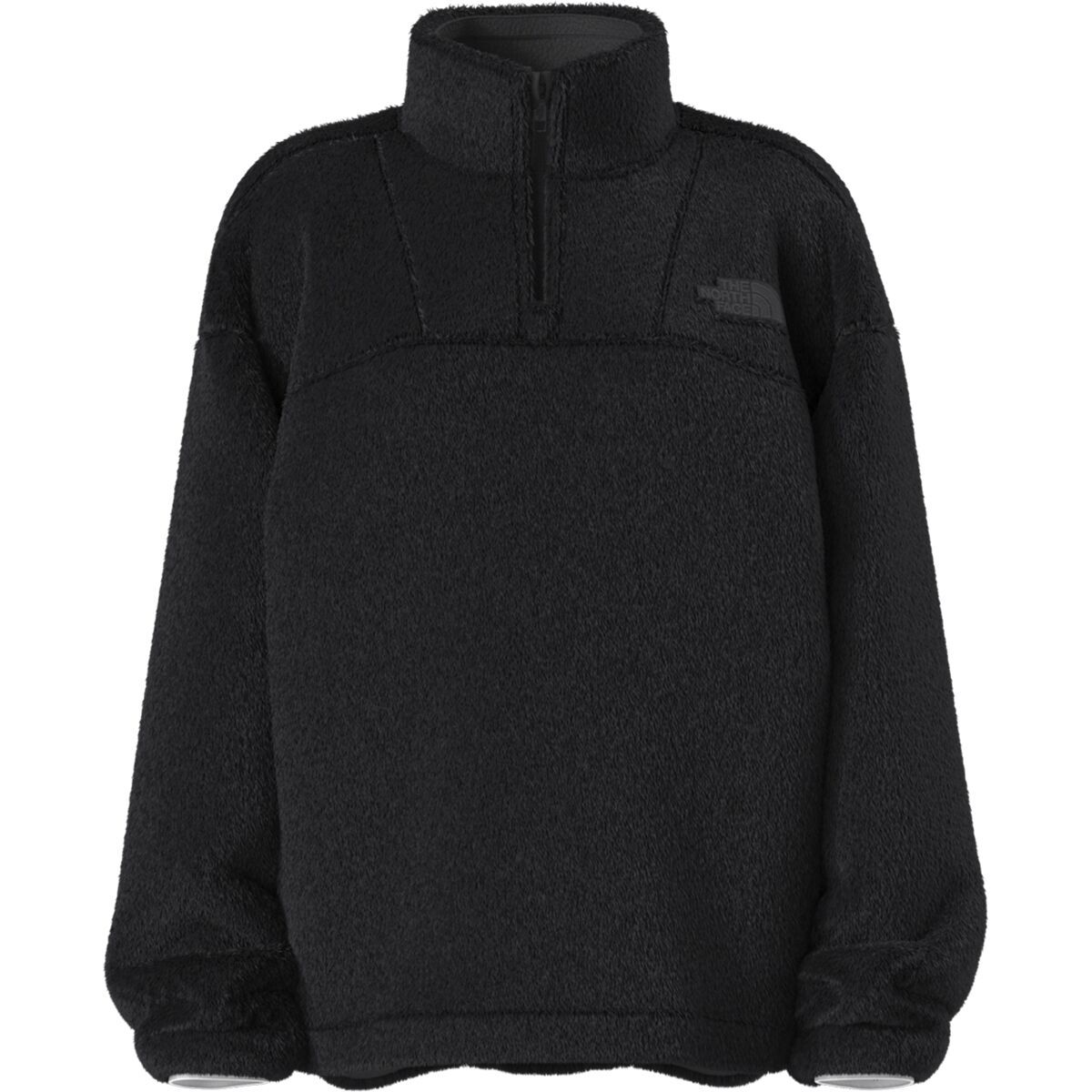 Image of The North Face Osito Lux 1/4-Zip Pullover - Girls' TNF Black, XS