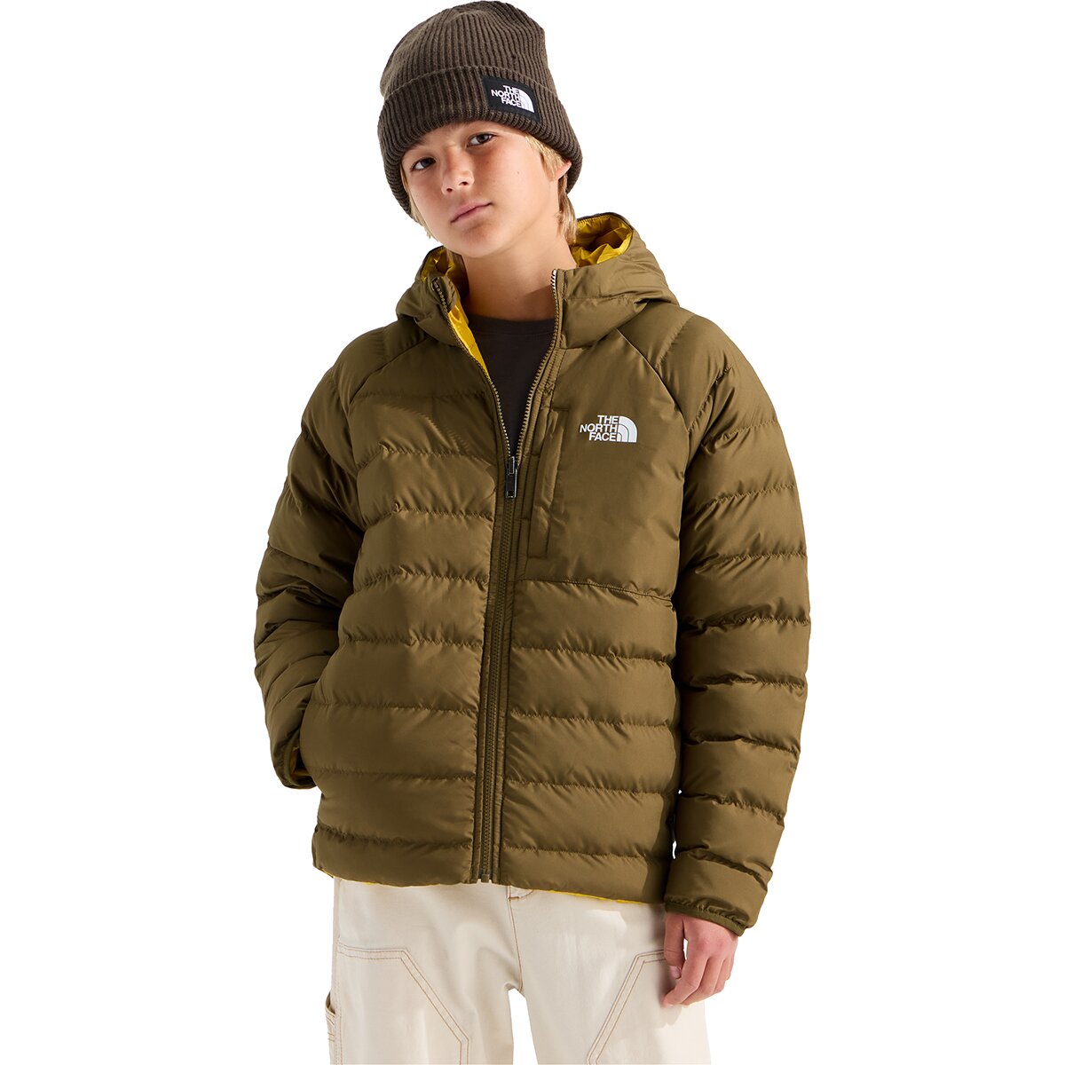 Image of The North Face Reversible Perrito Hooded Jacket - Boys' Caraway Seed, XXL