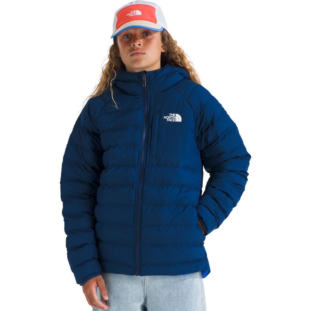 Image of The North Face Reversible Perrito Hooded Jacket - Boys' Estate Blue, XS