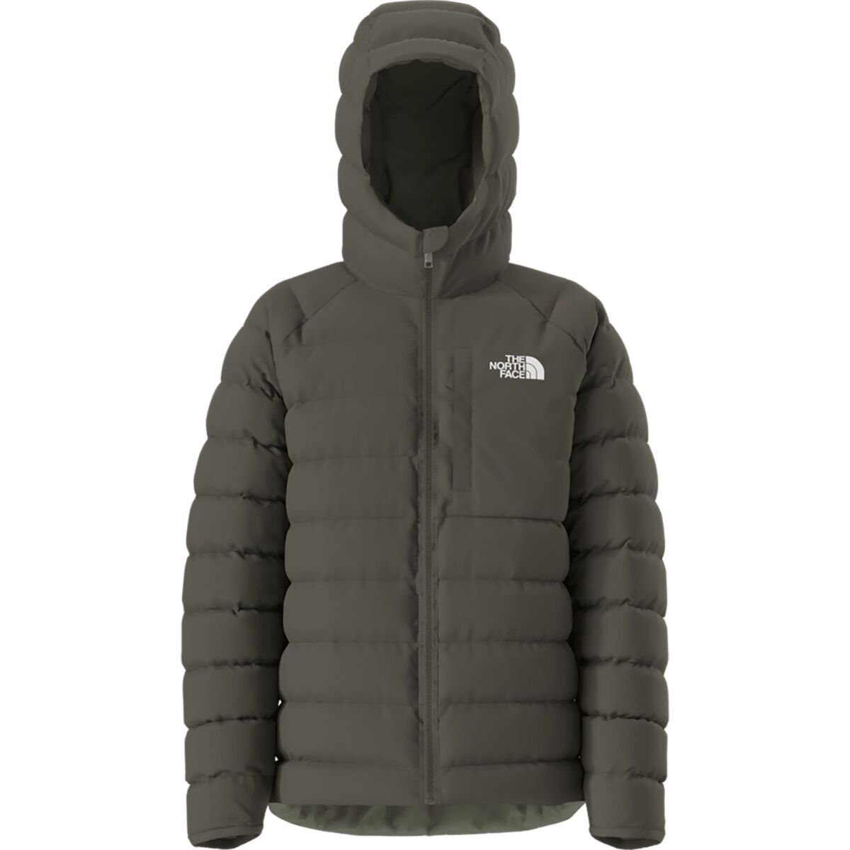 Image of The North Face Reversible Perrito Hooded Jacket - Boys' New Taupe Green, XS