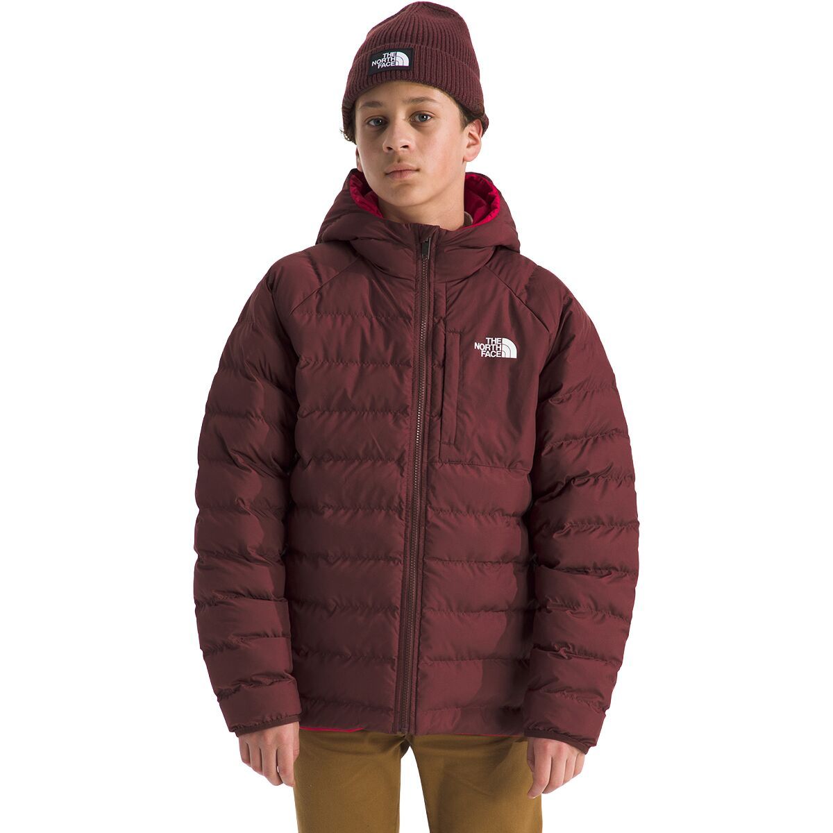 Image of The North Face Reversible Perrito Hooded Jacket - Boys' Sumac, M