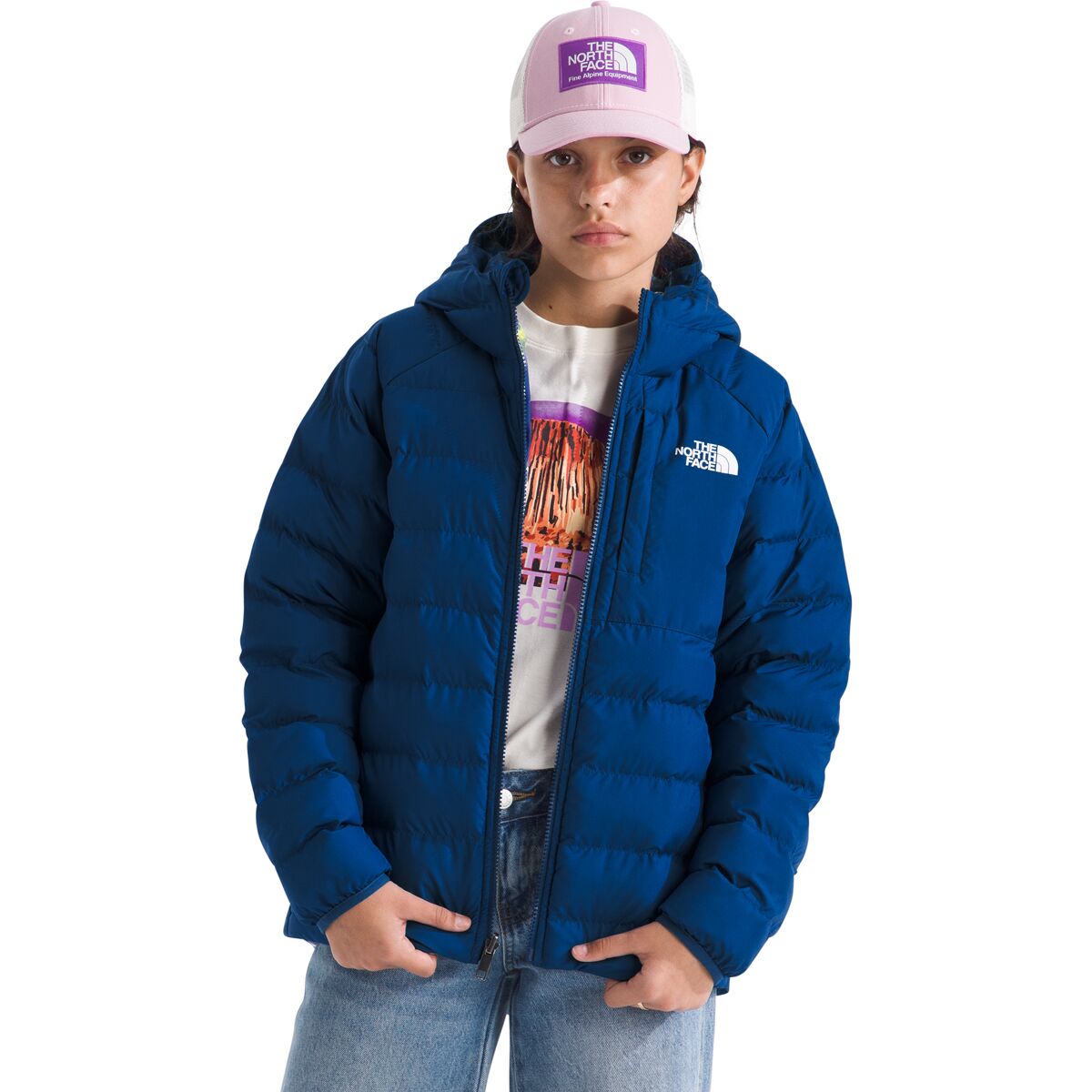 The North Face Reversible Perrito Hooded Jacket - Girls