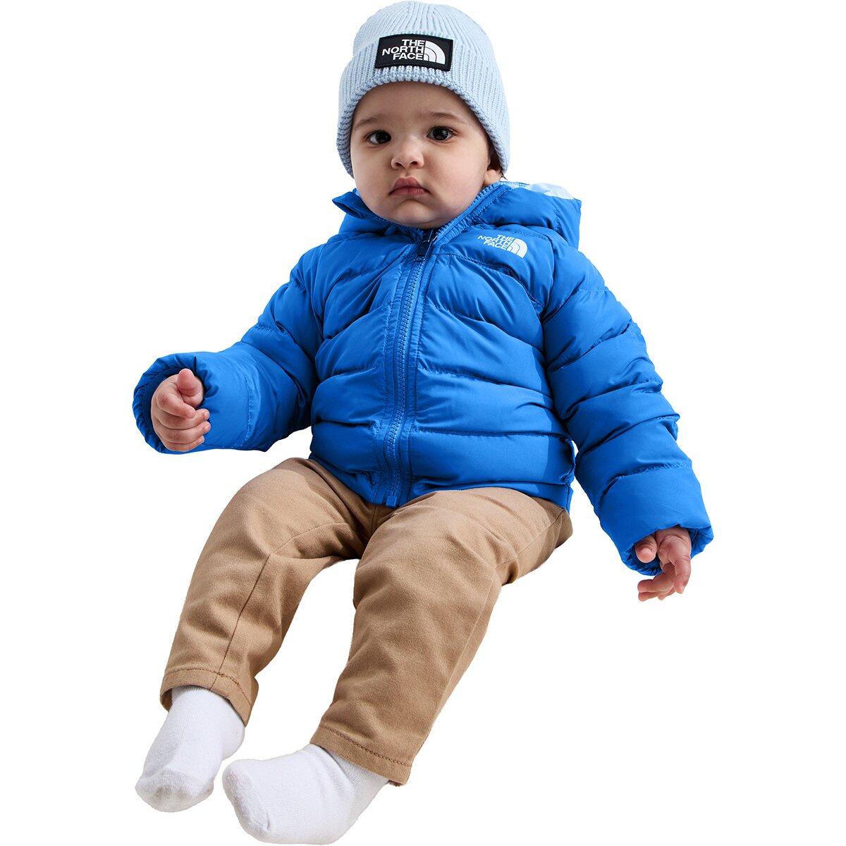 Image of The North Face Reversible Perrito Hooded Jacket - Infants' Active Blue, 18M