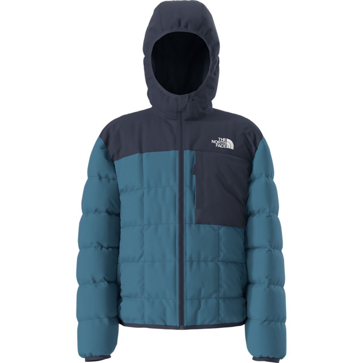 Image of The North Face Reversible Shasta Full-Zip Hooded Jacket - Boys' Dusk Blue/Summit Navy, M