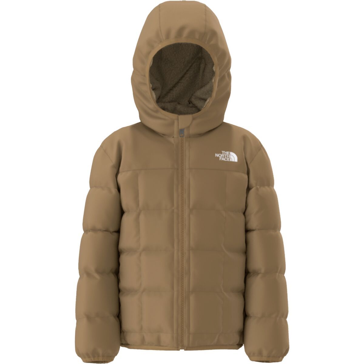 Image of The North Face Reversible Shasta Full-Zip Hooded Jacket - Toddlers' Utility Brown, 4T
