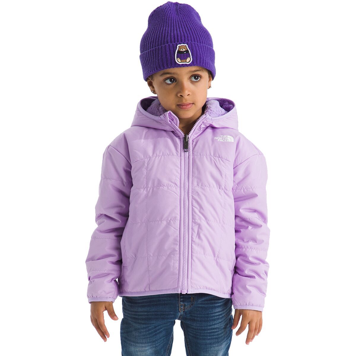 Image of The North Face Reversible Shasta Full-Zip Hooded Jacket - Toddler Girls' Lite Lilac, 4T