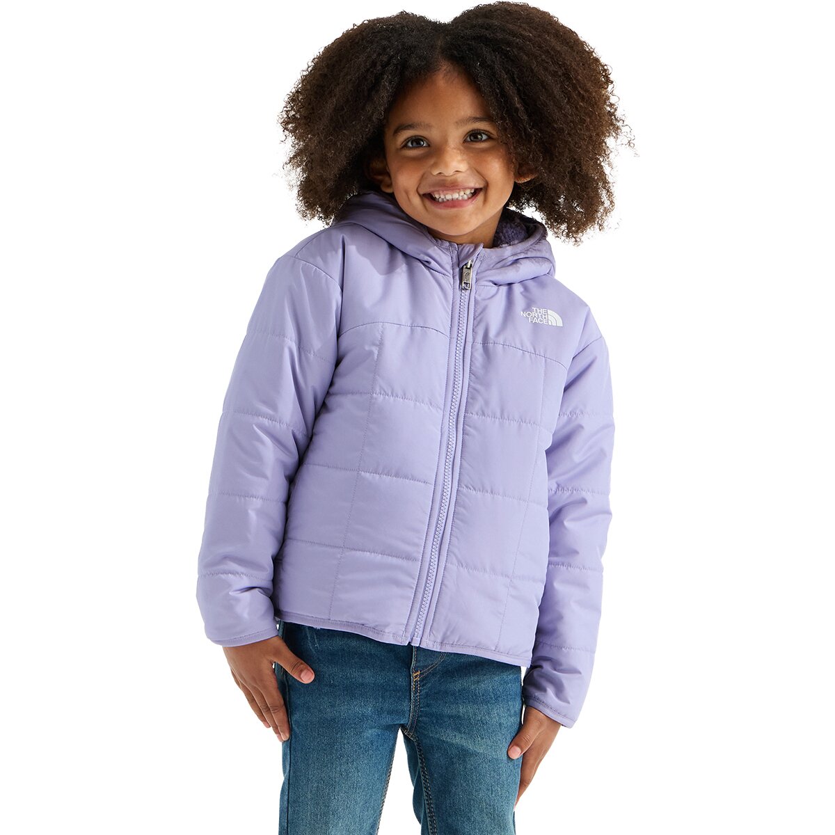 Image of The North Face Reversible Shasta Full-Zip Hooded Jacket - Toddler Girls' Pale Plum, 4T