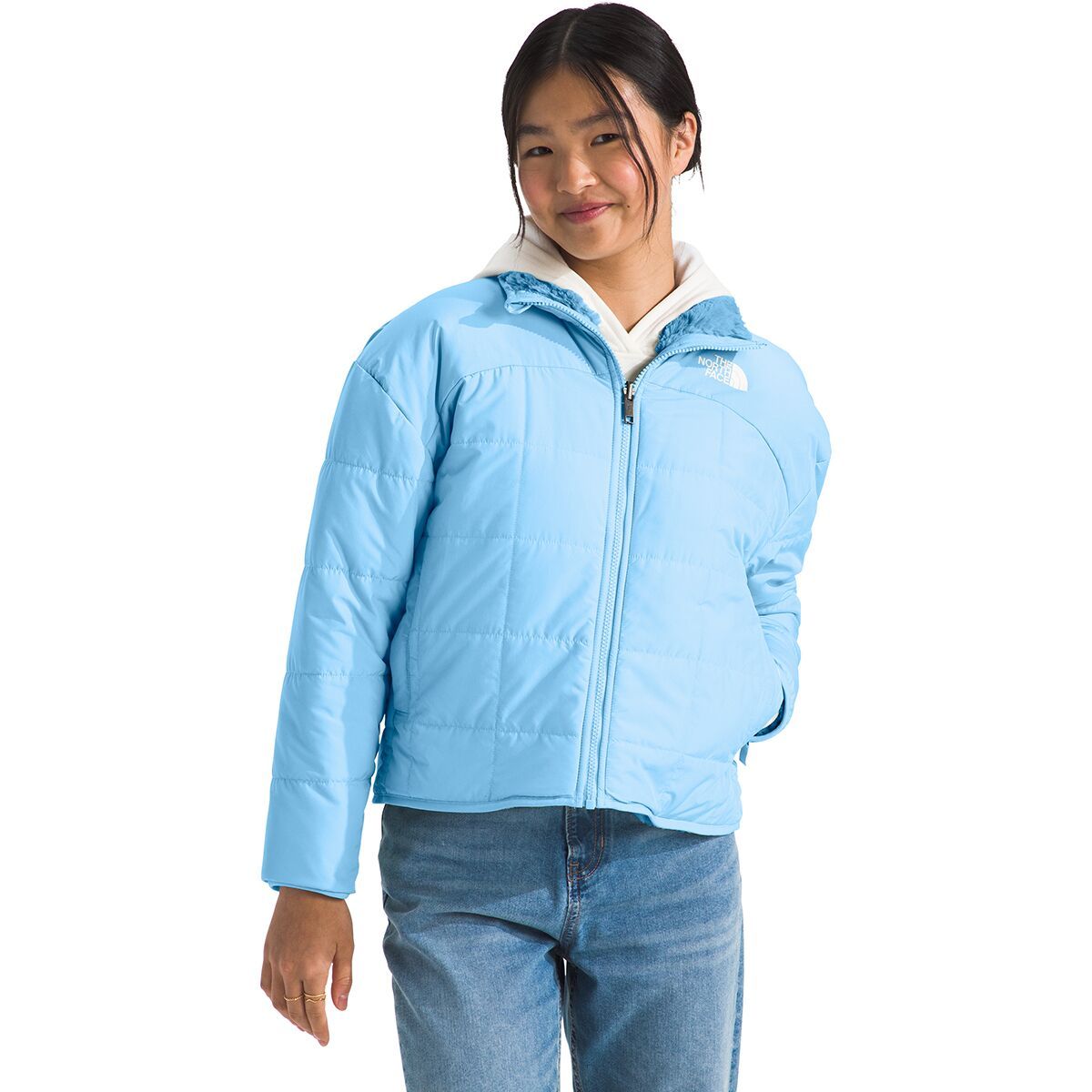 Image of The North Face Reversible Shasta Full-Zip Jacket - Girls' Cornflower, M