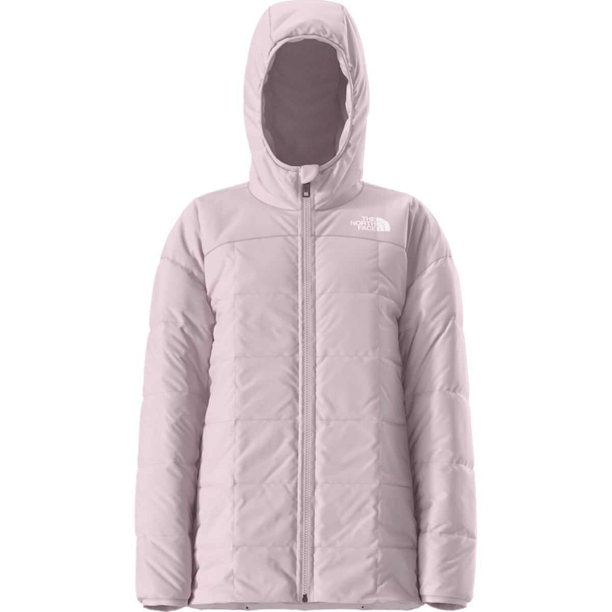 Image of The North Face Reversible Shasta Short Parka - Girls' Pale Blossom, XL
