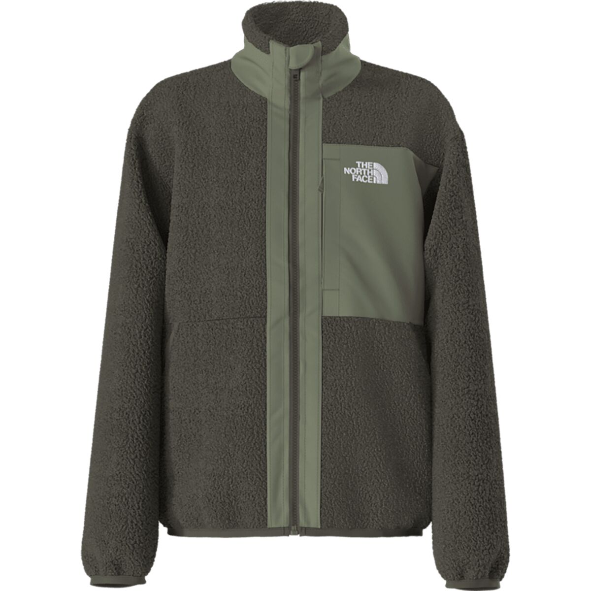 Image of The North Face Yumiori Full-Zip Jacket - Boys' New Taupe Green/Bark Mist, M