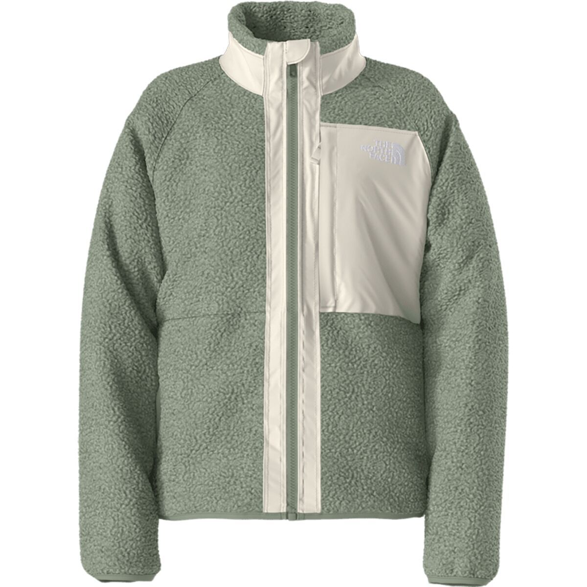Image of The North Face Yumiori Full-Zip Jacket - Girls' Slate Moss/White Dune, M
