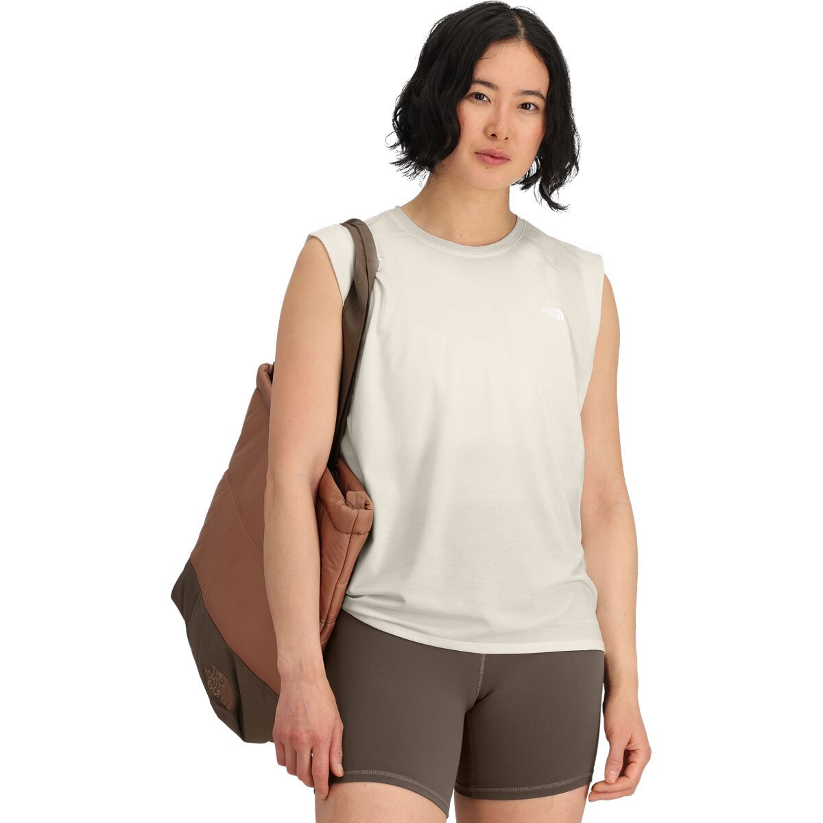 Image of The North Face Adventure Muscle Tank Top - Women's White Dune, XL
