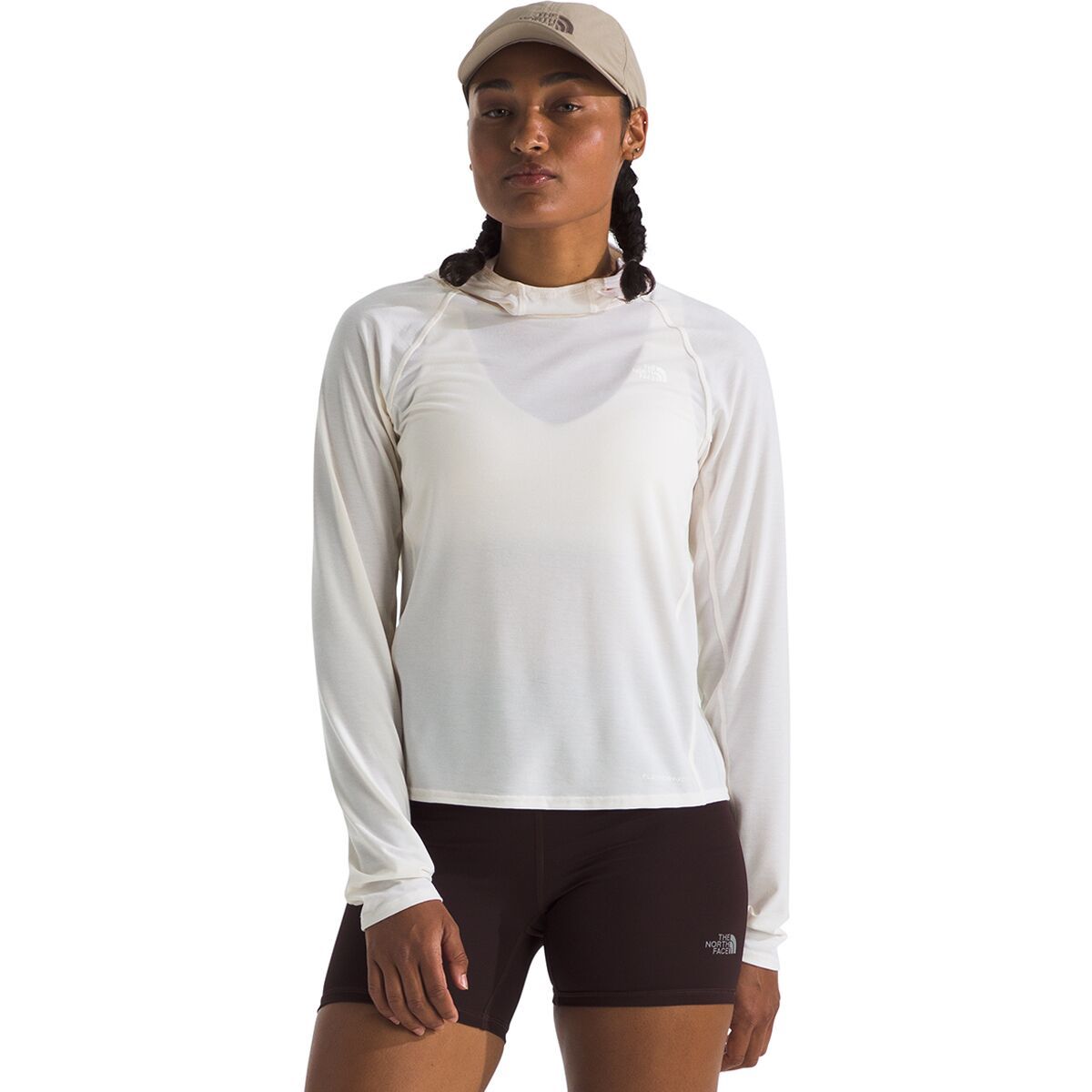 Image of The North Face Adventure Sun Hoodie - Women's White Dune, XS