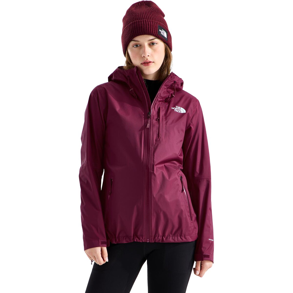 Image of The North Face Alta Vista Rain Jacket - Women's Burgundy Crush, L
