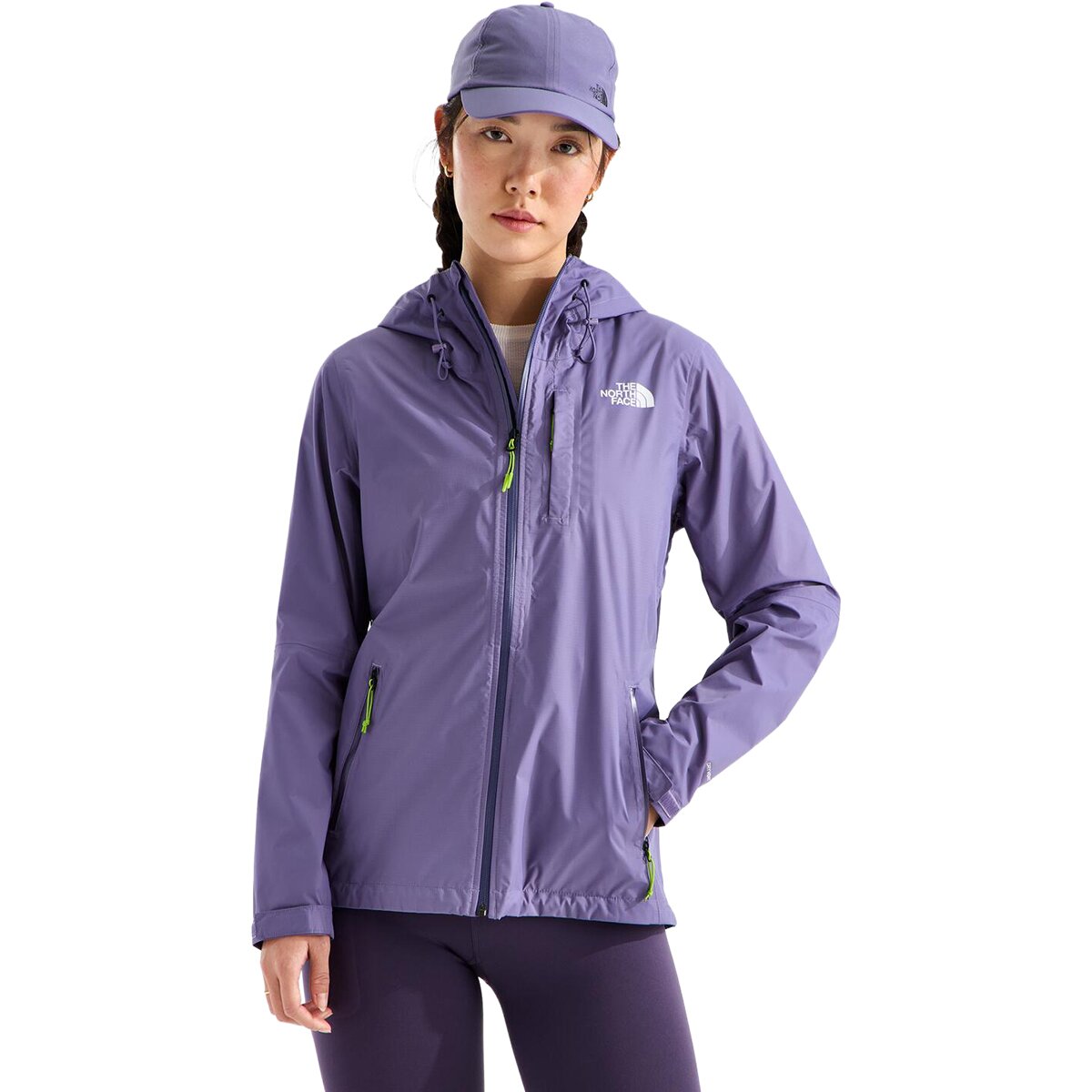 Image of The North Face Alta Vista Rain Jacket - Women's Grounded Plum, XS