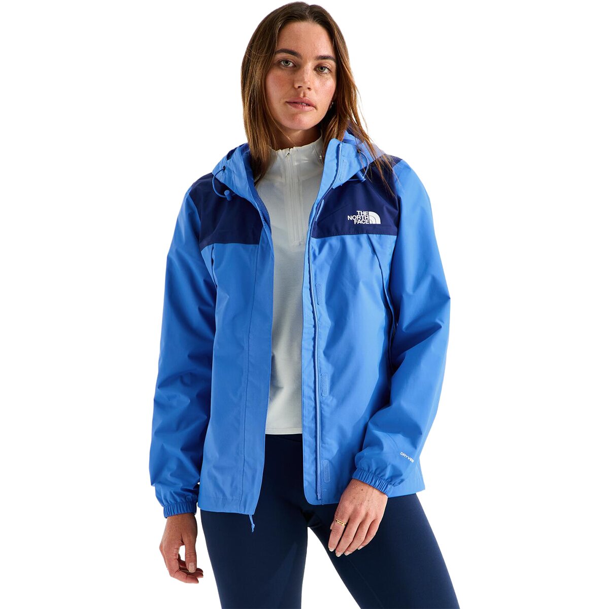 Image of The North Face Antora Rain Jacket - Women's Active Blue/Bold Blue, L