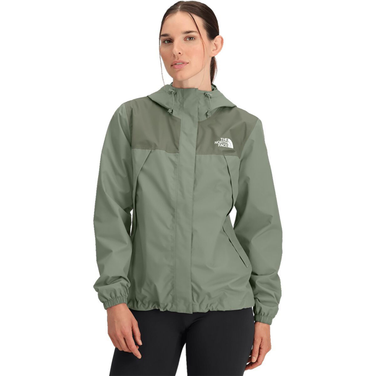 Image of The North Face Antora Rain Jacket - Women's Slate Moss/Bark Mist, XS