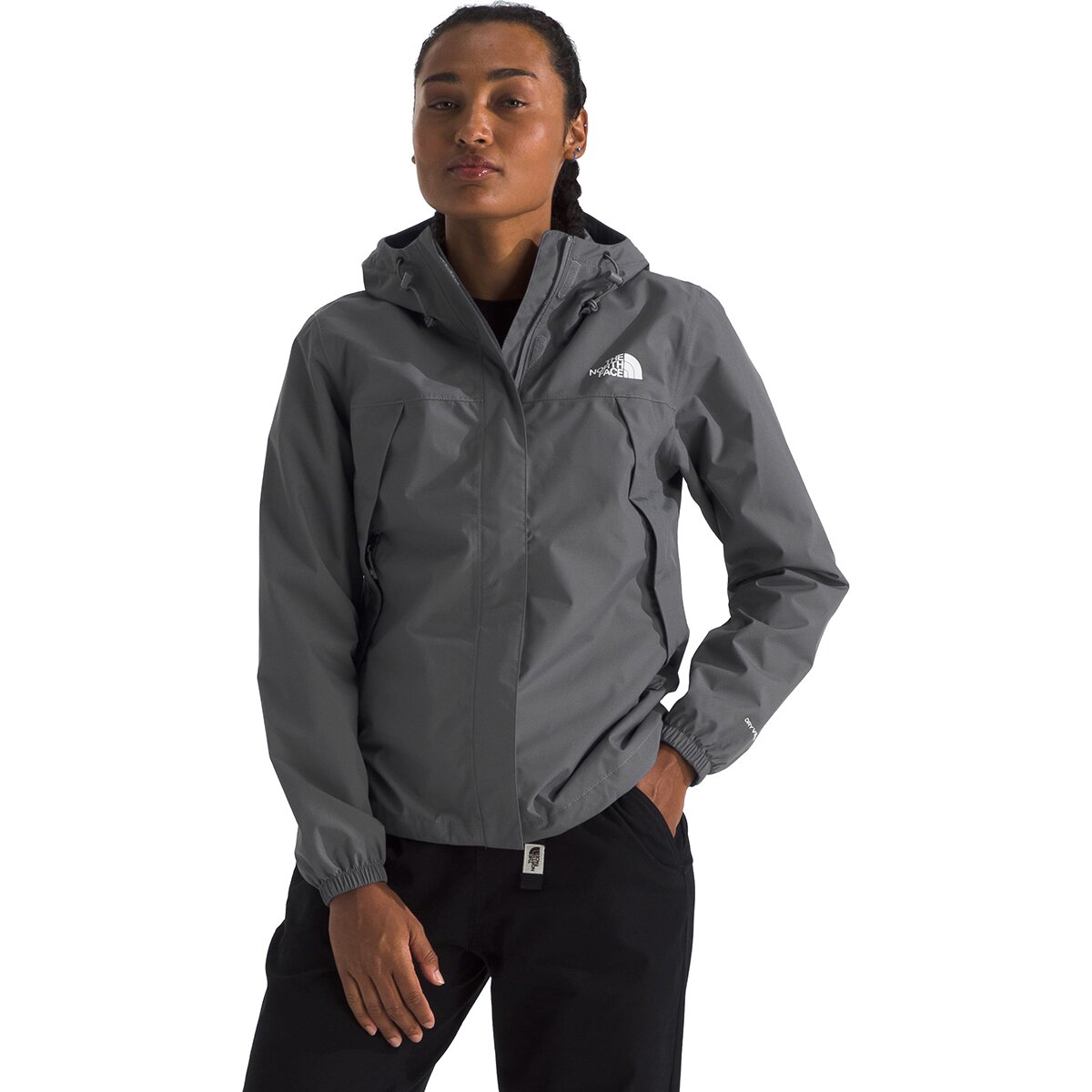 Image of The North Face Antora Rain Jacket - Women's Smoked Pearl, XL