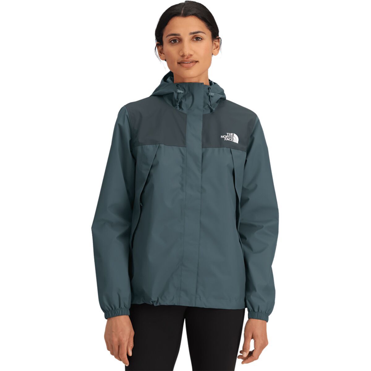 Image of The North Face Antora Rain Jacket - Women's Space/Deep Cypress, XL